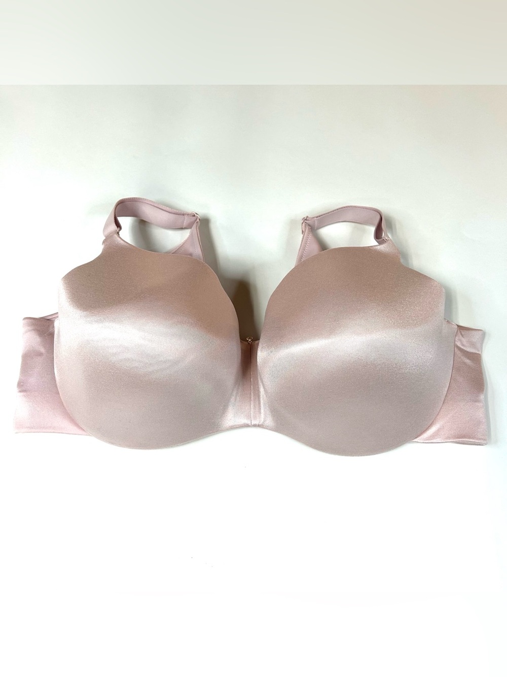 Cacique 42DDD Lightly Lined Balconette Bra Solid Light Pink Underwire #2071